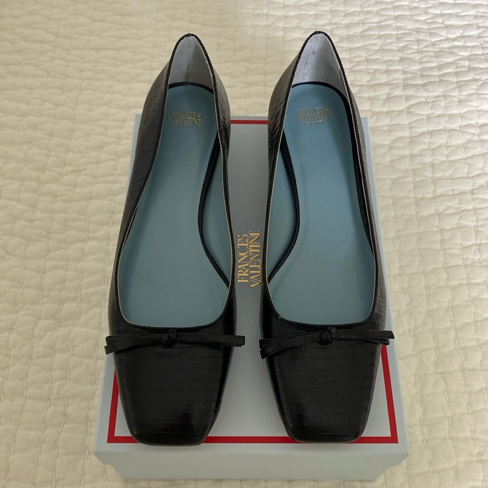 Frances Valentine Mary Mini Bock Heel - size 9